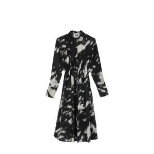NEW MII COLLECTION women's vita silk dress in black/white